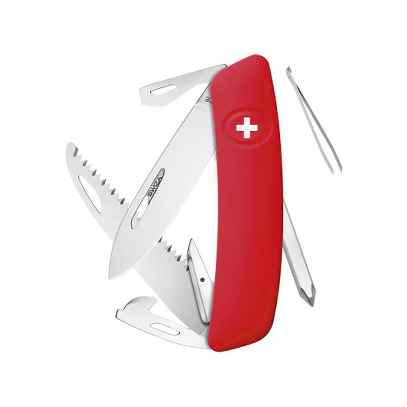 Couteau suisse Swiza D06 Rouge - Rouge avec 12 fonctions