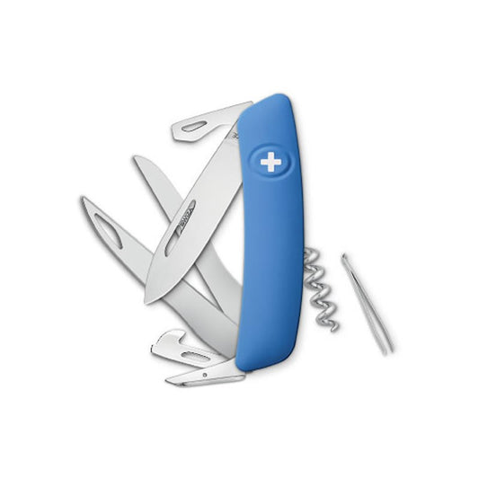 Couteau suisse Swiza D07 Scissors Bleu - avec 12 fonctions