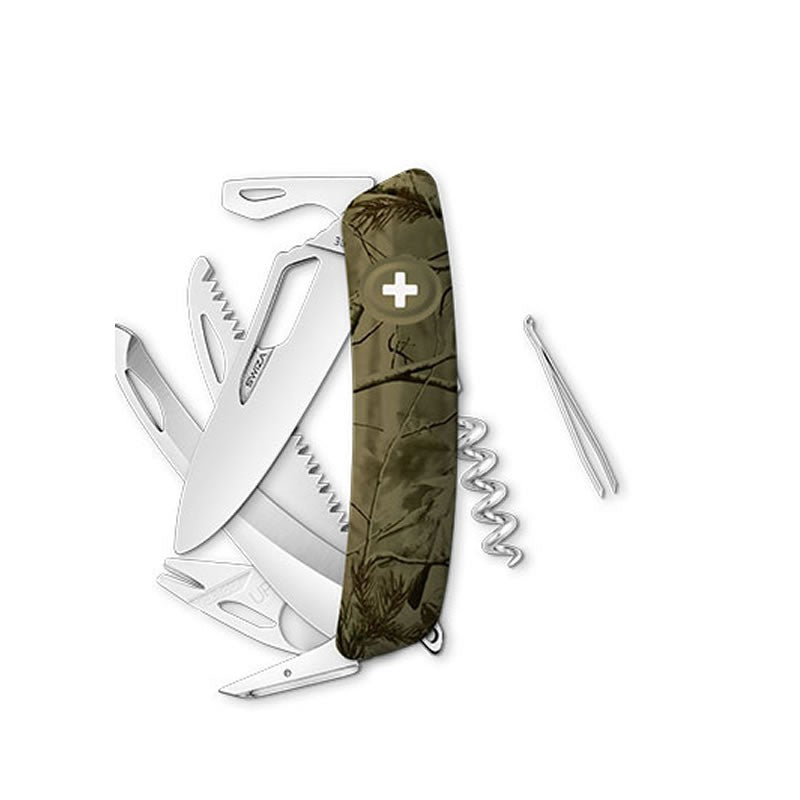 Couteau suisse Swiza H09 Olive - Olive avec 13 fonctions