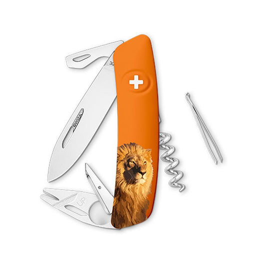 Couteau suisse Swiza TT03 Tick Tool Lion - Orange avec 11 fonctions