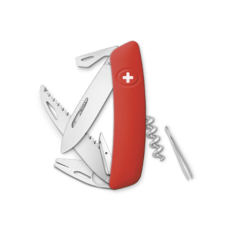 Couteau suisse Swiza TT05 Tick Tool Rouge - Rouge avec 11 fonctions