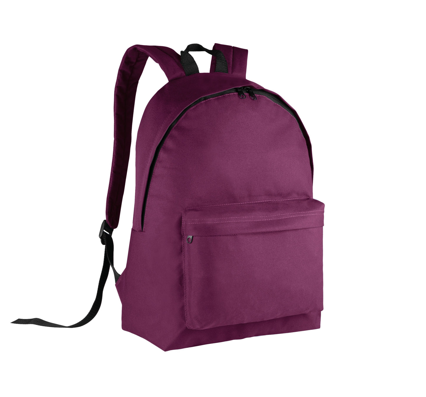 Sac à dos 20 litres ECOLE enfant Kimood rouge bordeaux noir