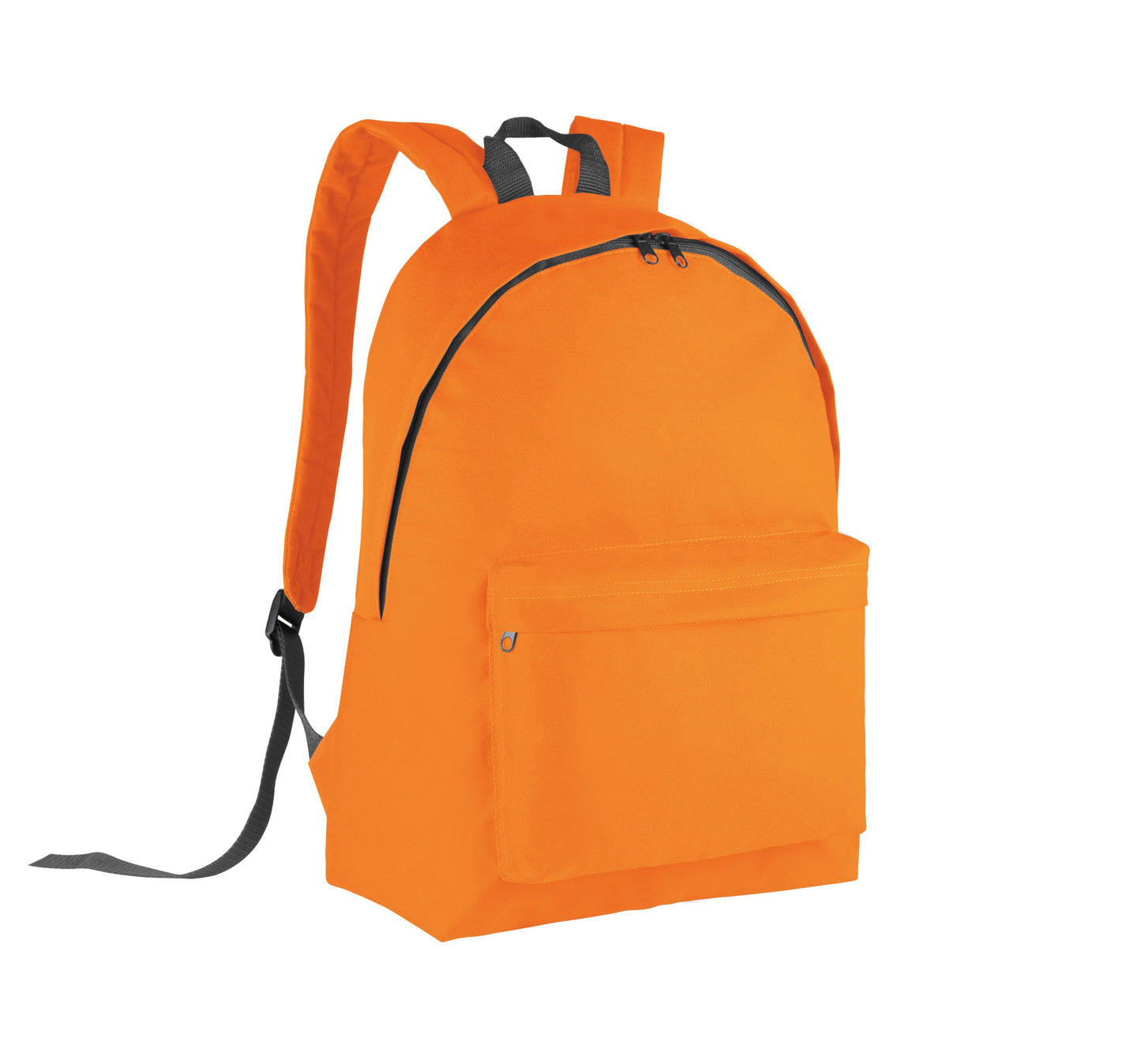 Sac à dos 20 litres ECOLE enfant Kimood orange et gris foncé