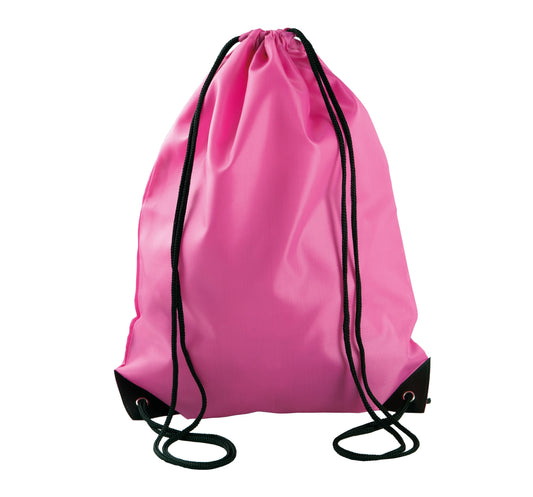 Sac à dos 13 litres avec cordelettes Kimood fuchsia fluo