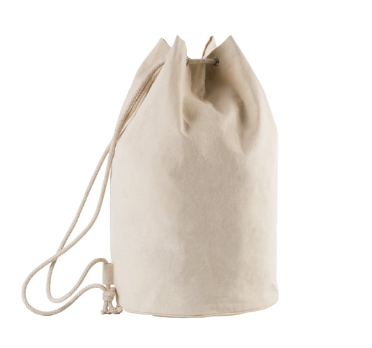 Sac de marin 45 litres en coton avec cordon Kimood crème