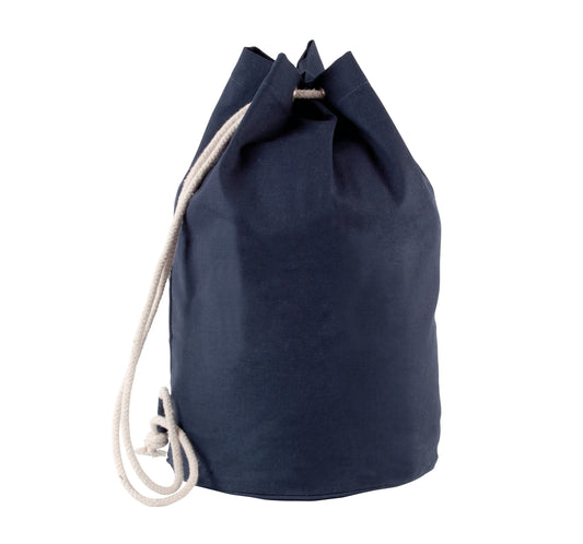 Sac de marin 45 litres en coton avec cordon Kimood navy