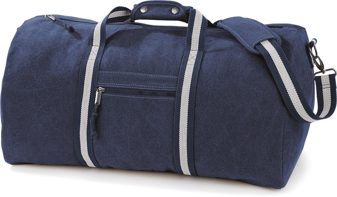 Sac de voyage 45 litres en toile lavée vintage Quadra navy