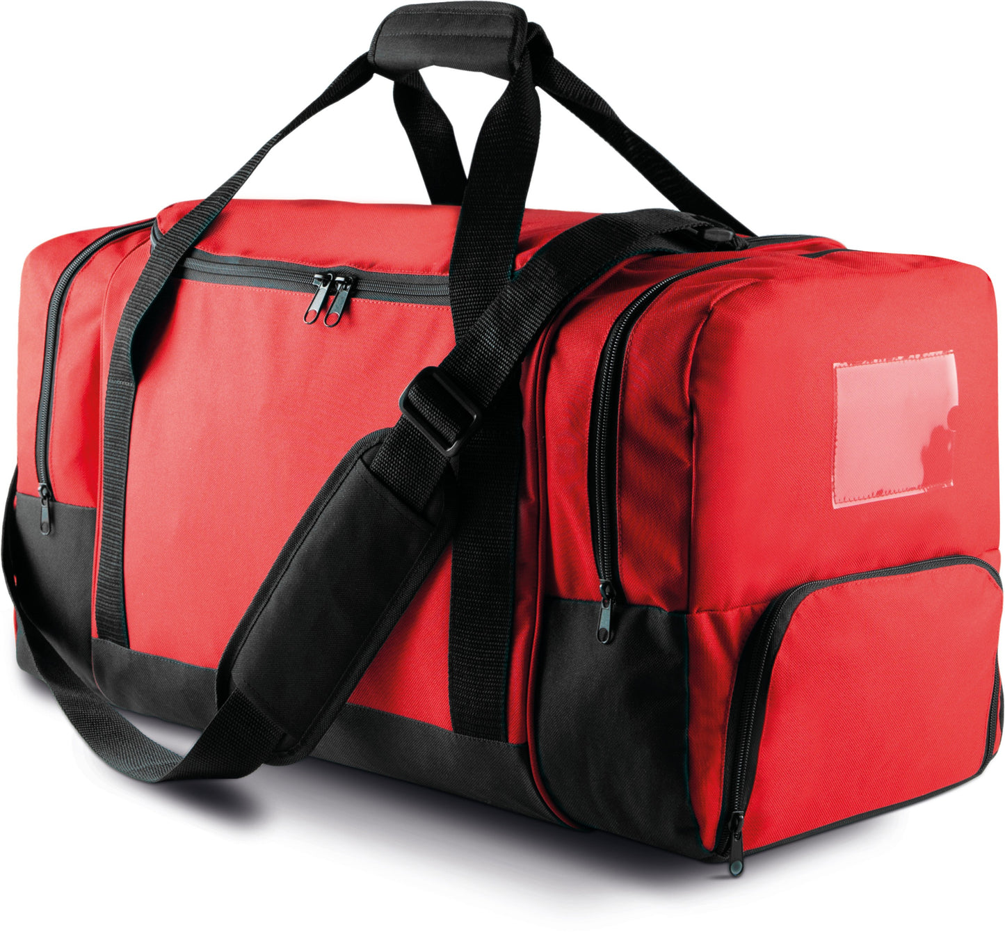 Sac de voyage 55 litres multipoches PROACT® rouge et noir