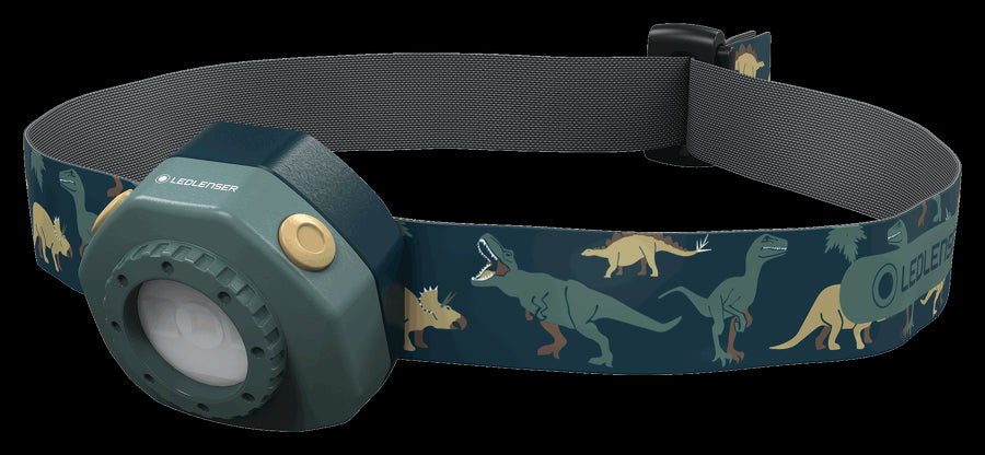 Lampe frontale enfant Dinosaures rechargeable Ledlenser