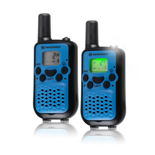 Pack de 2 talkies-walkies 6 km bleu | Bresser Junior