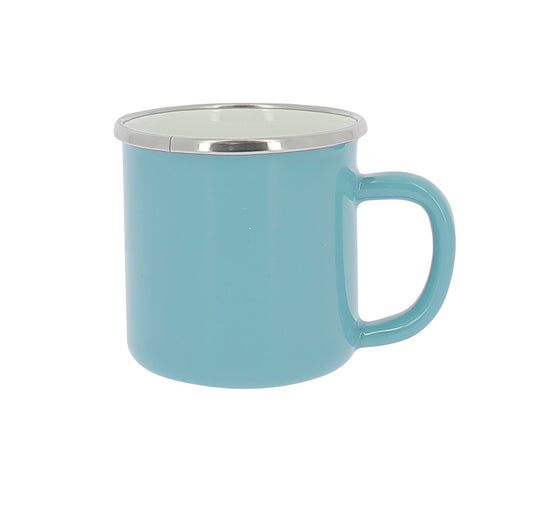 Pack 2 mugs en acier émaillé