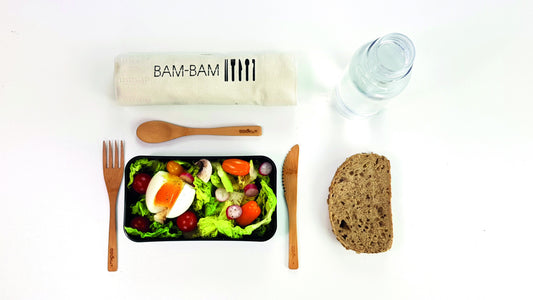 Kit de couverts repas en bambou