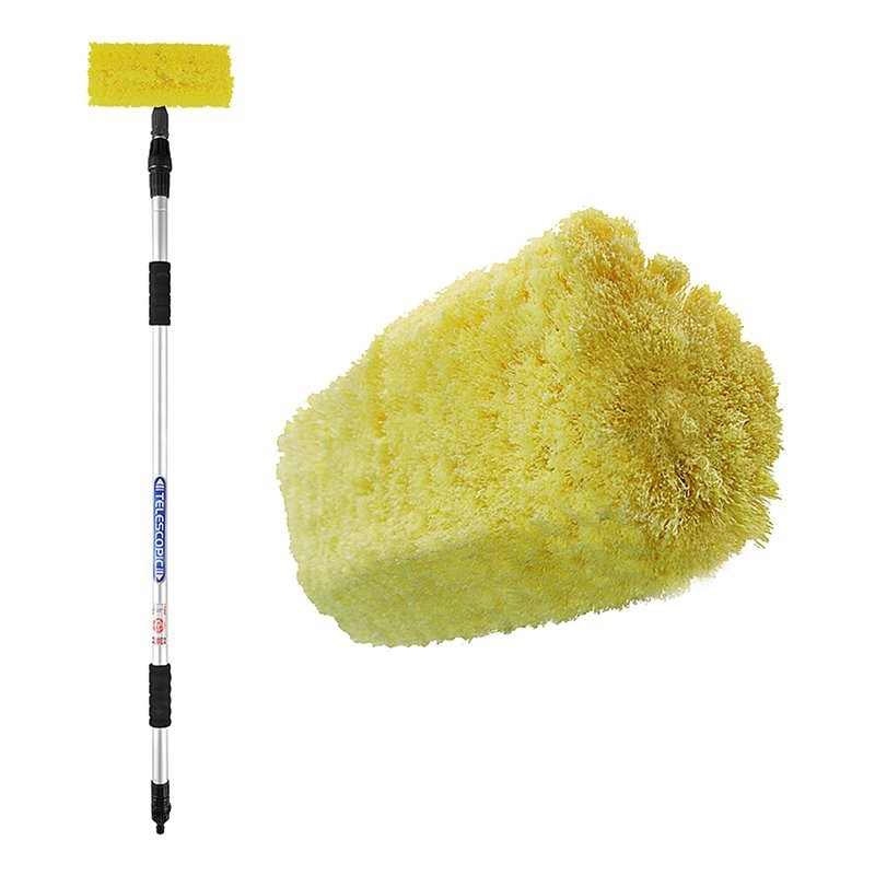 Brosse de lavage 3D manche télescopique 2,4 mètres