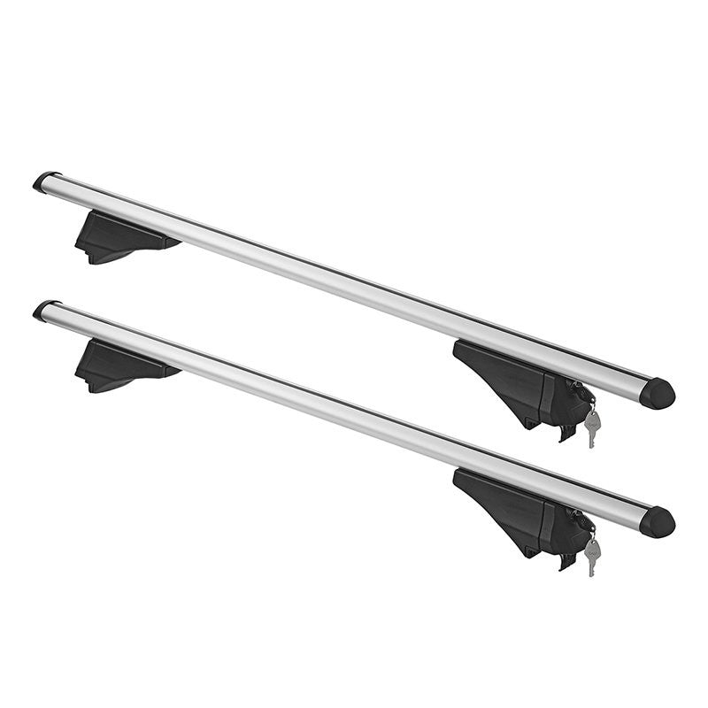 Barres de toit pour rails de toit fermés 120cm aluminium 75kg