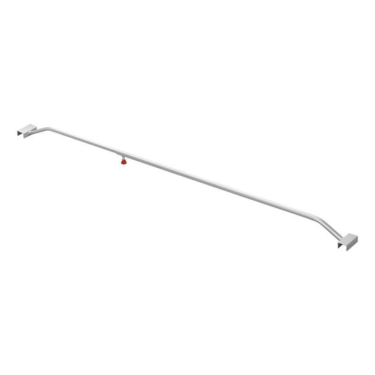 Supports de bâche aluminium réglables 132-204cm pour bâche plate de remorque