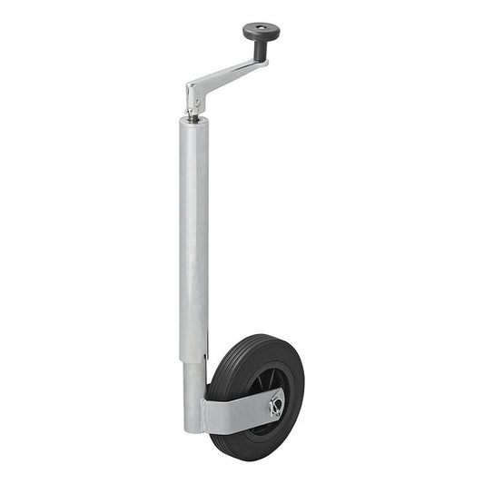 Roue jockey 35mm jante plastique avec pneu caoutchouc 160x40mm