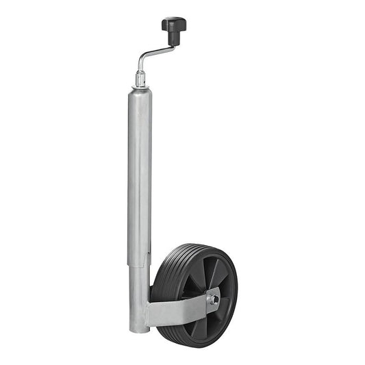 Roue jockey 48mm jante plastique avec pneu caoutchouc 220x70mm