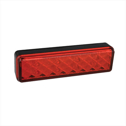 Feu arrière 12/24V 2 fonctions 135x38mm LED avec support noir