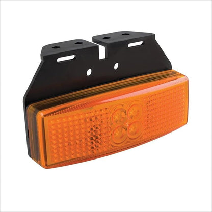 Feu de position latéral 12/24V orange 110x40mm LED avec support