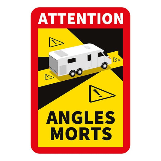 Sticker "Attention Angles Morts!" camping-car