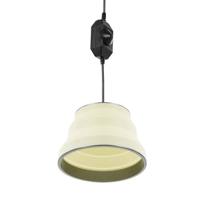 Lampe suspendue LED pliable blanc Ø15cm