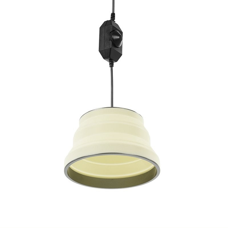 Lampe suspendue LED pliable blanc Ø25cm