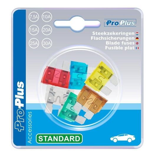 Fusibles standard assortiment de 6 pièces dans blister