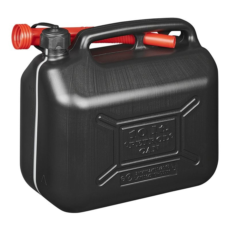 Jerrycan 10L plastique noir UN-approuvé