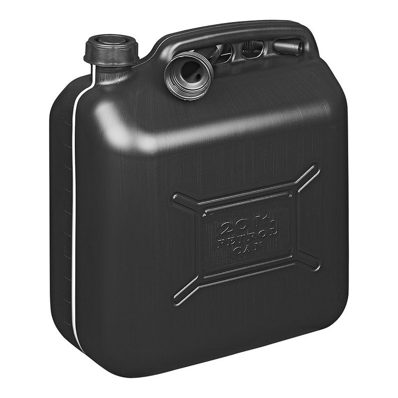 Jerrycan 20L plastique noir UN-approuvé