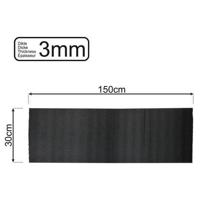 Tapis antidérapant noir 150x30cm 3mm