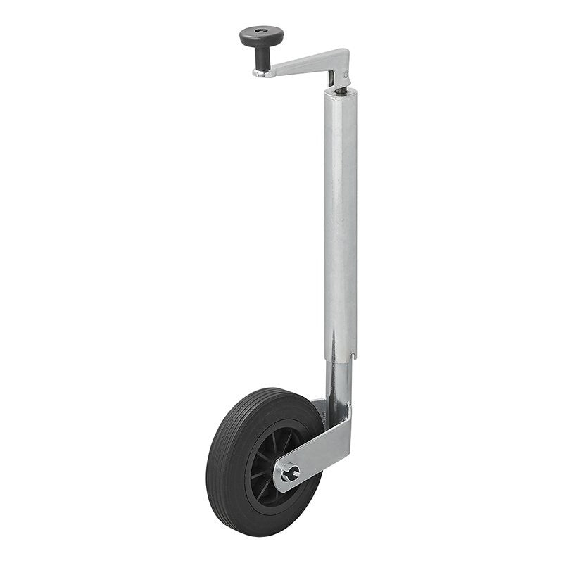 Roue jockey 35mm jante plastique avec pneu caoutchouc 160x40mm