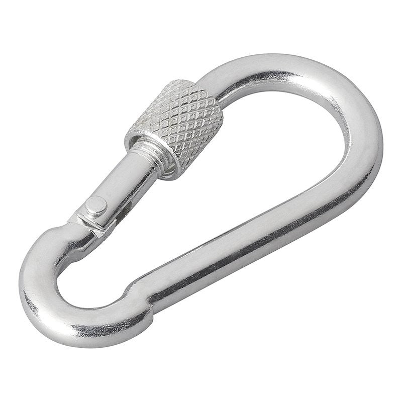 Mousqueton métal 6x60mm avec bouchon à vis verrouillage