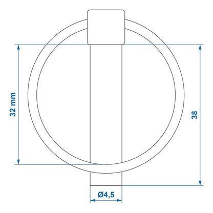 Goupille clip 4,5mm