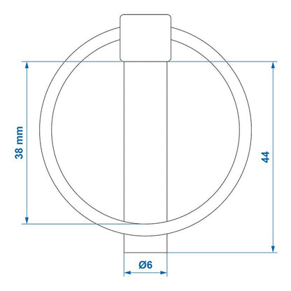 Goupille clip 6mm