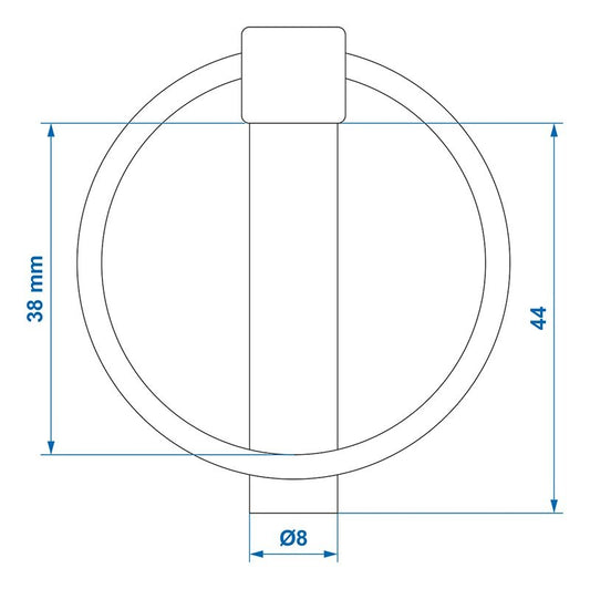 Goupille clip 8mm