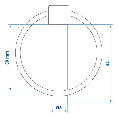 Goupille clip 8mm