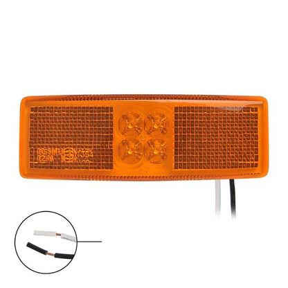 Feu de position latéral 12/24V orange 110x40mm LED