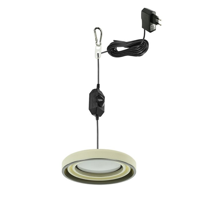 Lampe suspendue LED pliable blanc Ø25cm