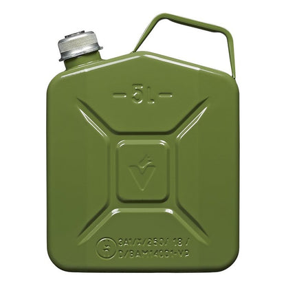 Jerrycan 5L métal vert avec bouchon à vis magnétique UN- & TüV/GS-approuvé