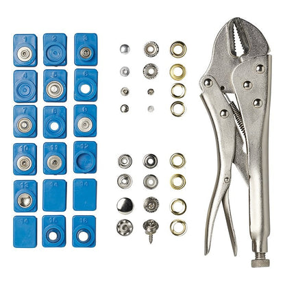 Assortiment d'œillets et de boutons-pression 275 pcs.