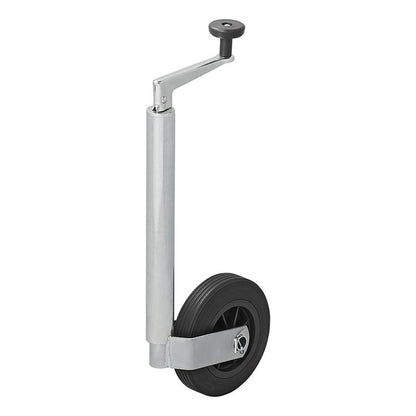 Roue jockey 35mm jante plastique avec pneu caoutchouc 160x40mm