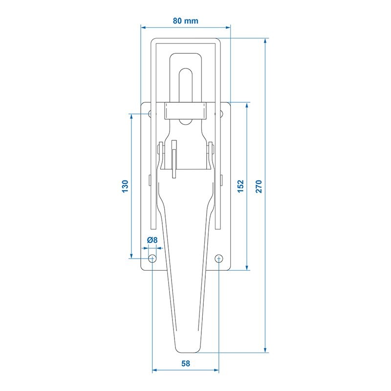 Fermeture Tico 270x80mm