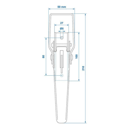 Fermeture zb-01a 210x41mm