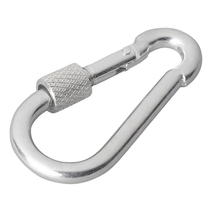 Mousqueton métal 6x60mm avec bouchon à vis verrouillage