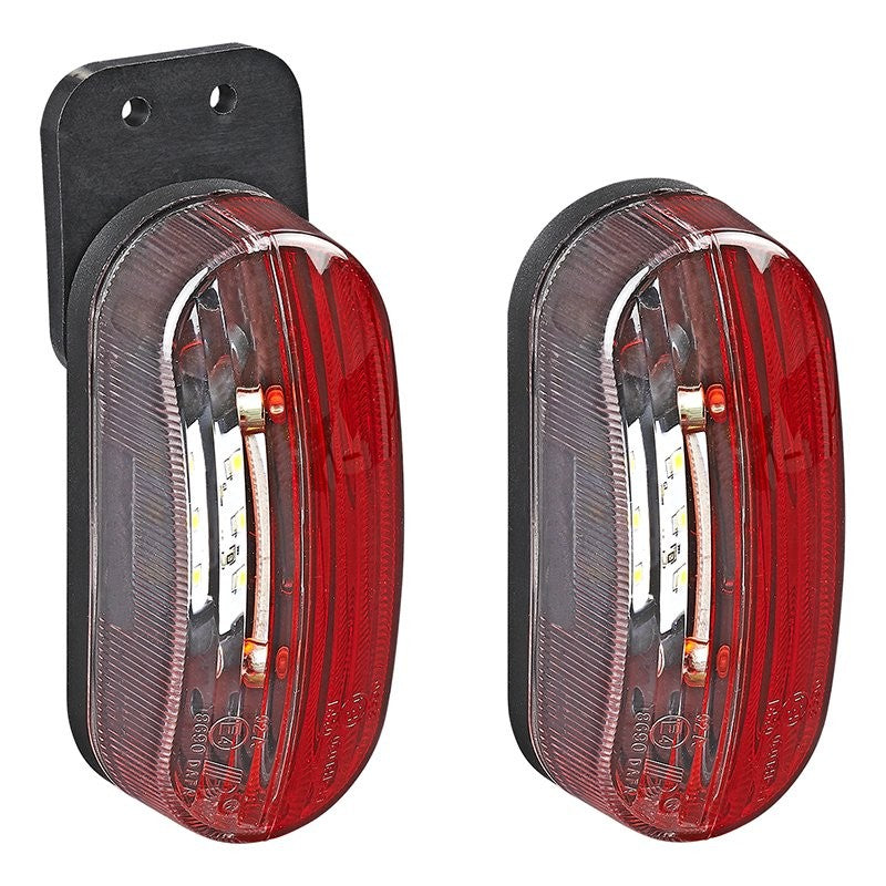 Feu de gabarit LED rouge/blanc gauche