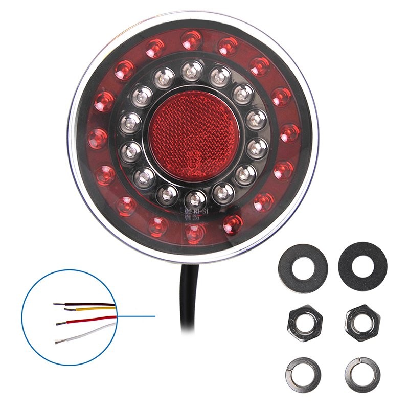 Feu arrière 12/24V 4 fonctions 125mm LED