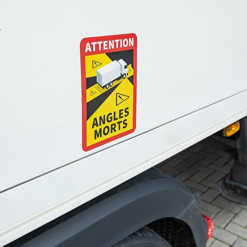 Sticker "Attention Angles Morts!" camion