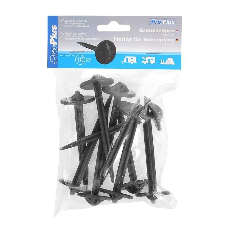 Piquet tapis de sol plastique - jeu de 10 pièces