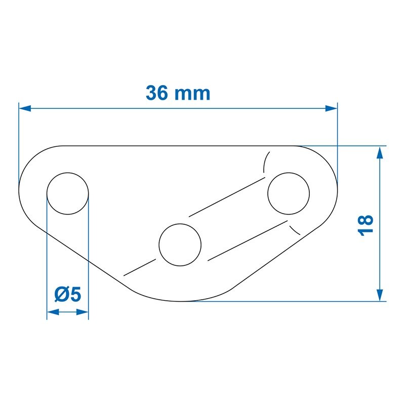 Tendeur de corde triangle