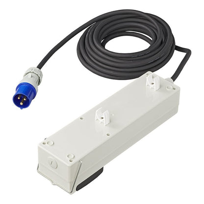 Prise multiple 20M 3x1,5mm² avec MCCB et DDR + 2xUSB